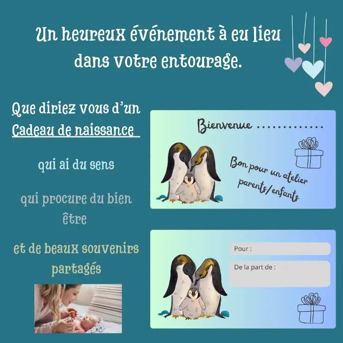 bon cadeau de naissance 